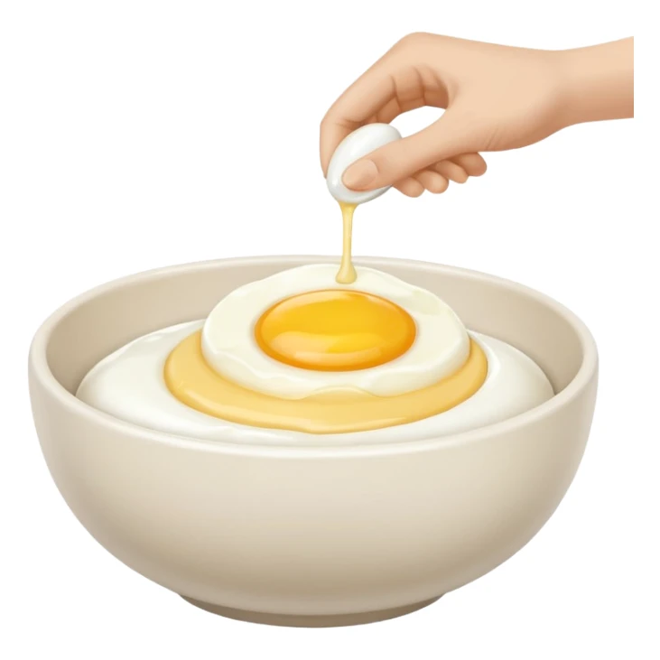 cracking an egg into a bowl sticker