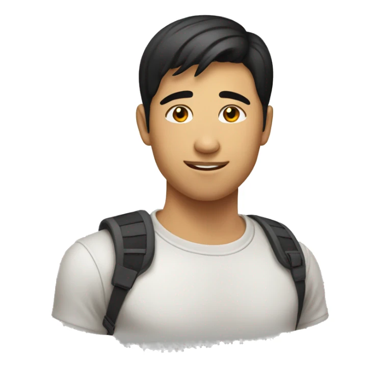 Asian guy Hispanic girl in love sticker