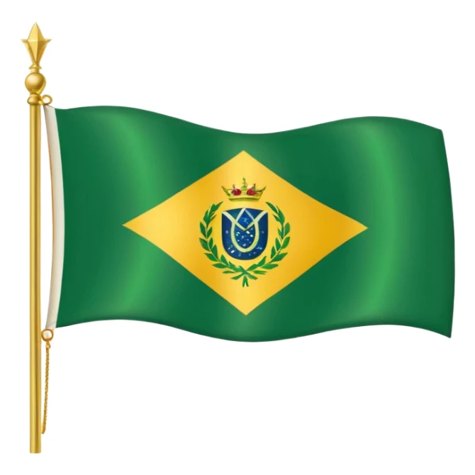 Crie um emoji da bandeira do Imperio do brasil sticker