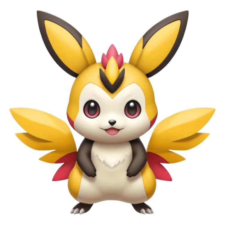 Emolga-Pichu-Victini-fusion sticker