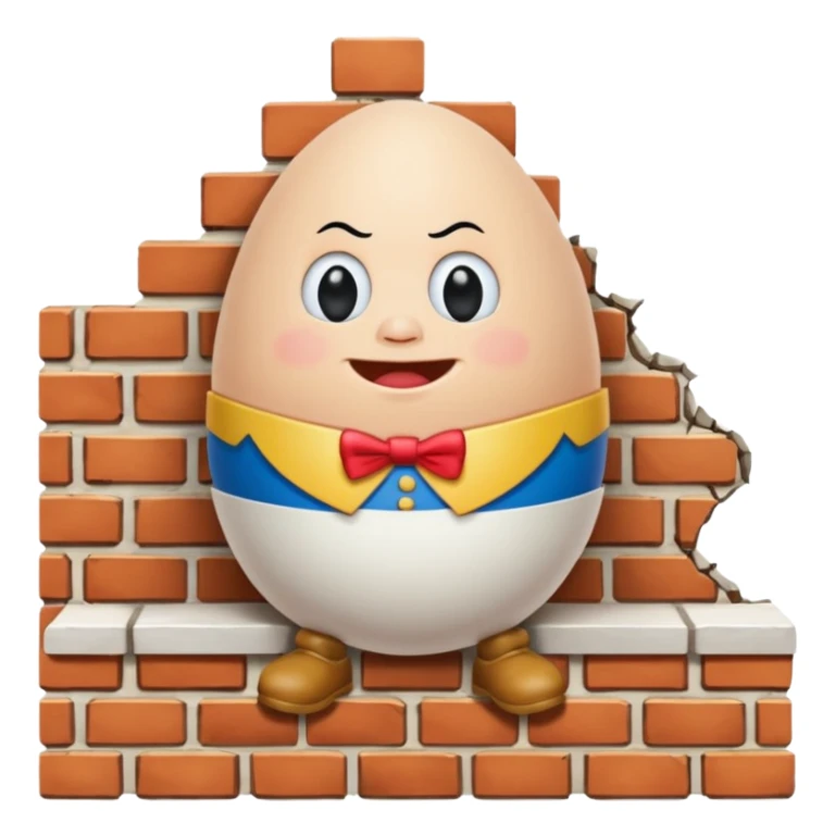 humpty dumpty Nursery Rhyme Character sticker
