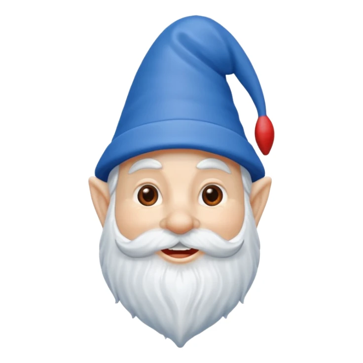 garden ornamental gnome blue sticker