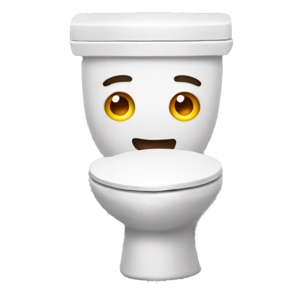 toilet with head  sticker
