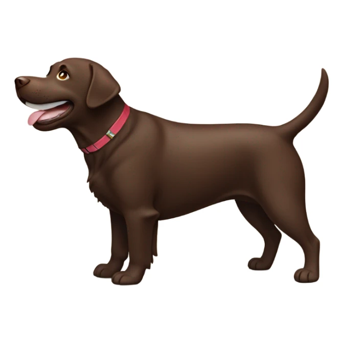 Labrador Retriver chocolate color very happy sticker