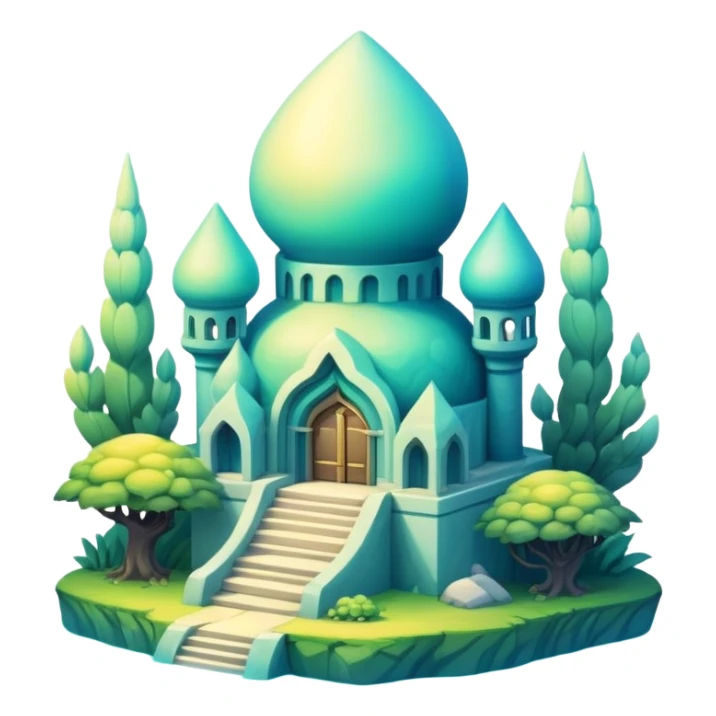 Epic divine complex detailed gradients aesthetic-scenery-Fakémon-creature sticker