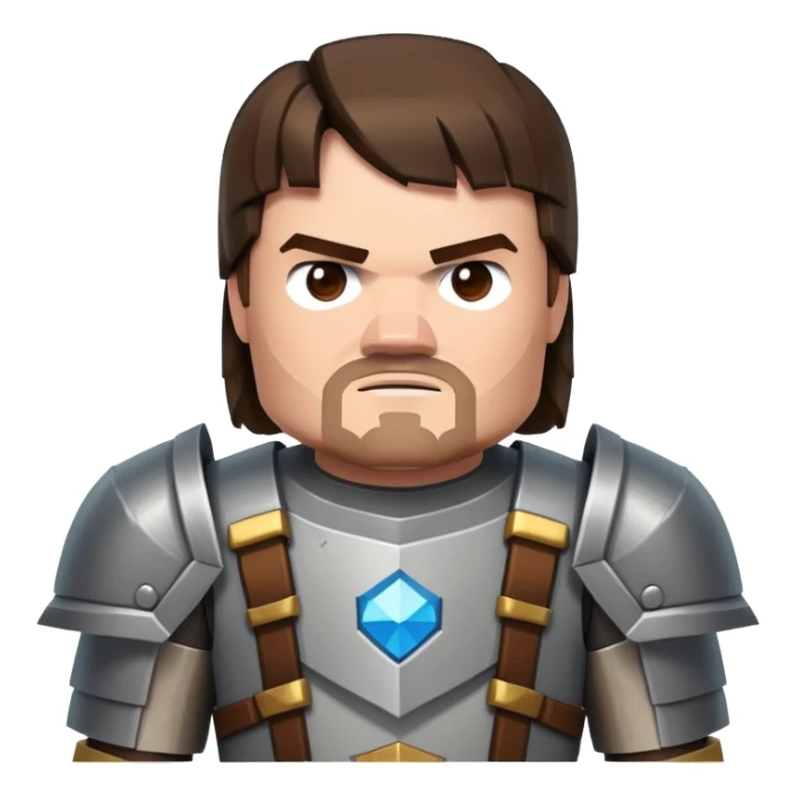 Jack Black as Steve from the Minecraft movie sticker