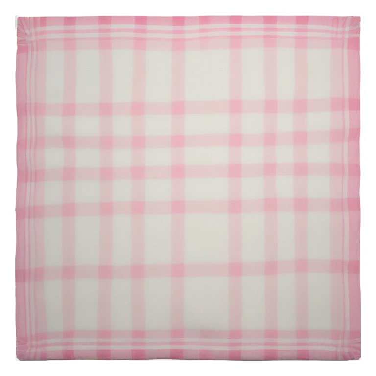 Plad white and pink blanket folded  sticker