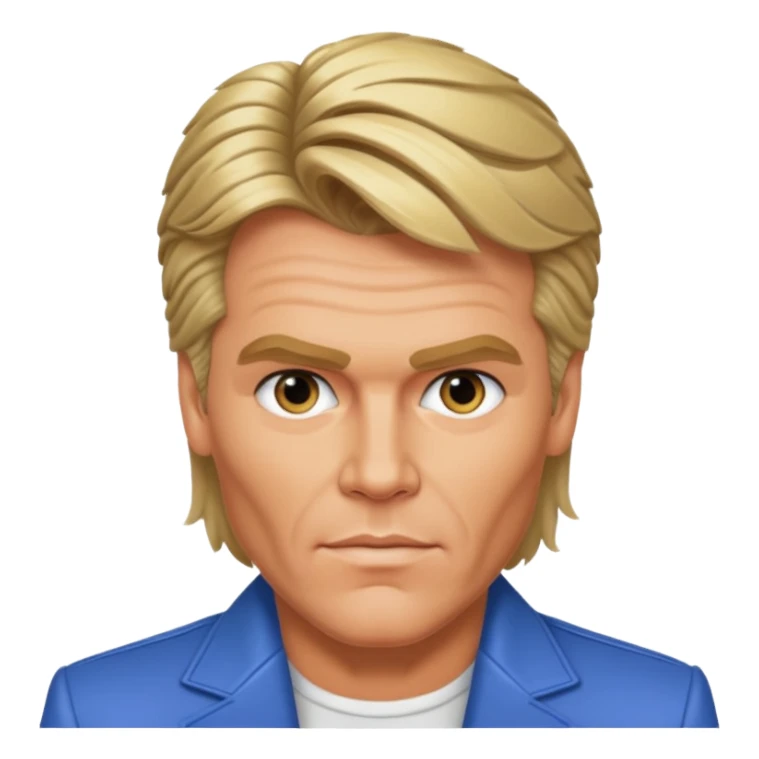 Dieter Bohlen, 80er Jahre, vokuhila sticker