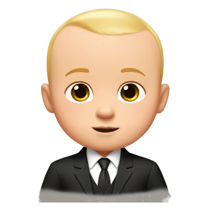 the boss baby full coat suit with less hair sticker