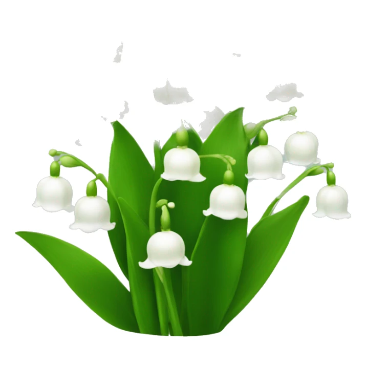 Lily of the valley flowers sticker