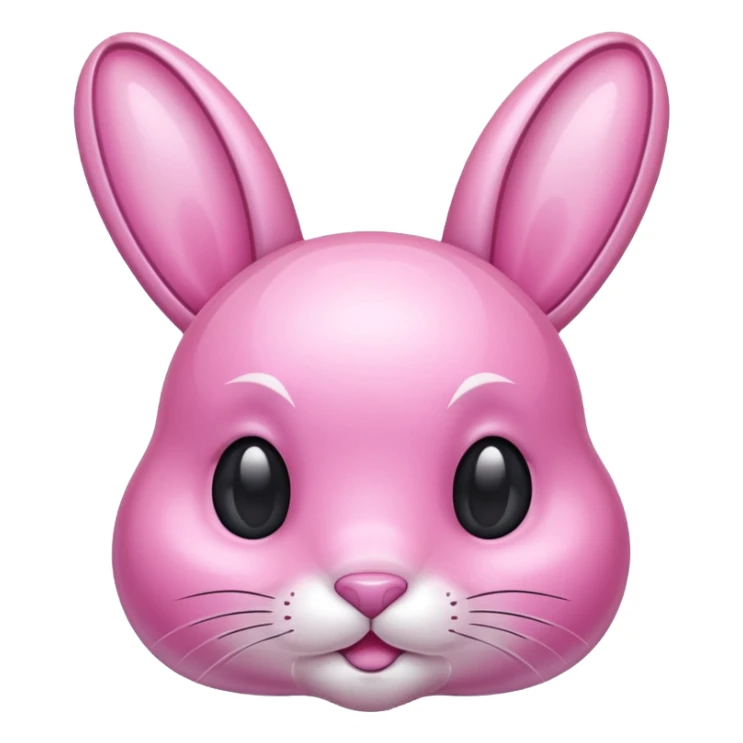 crystal bunny pink sticker