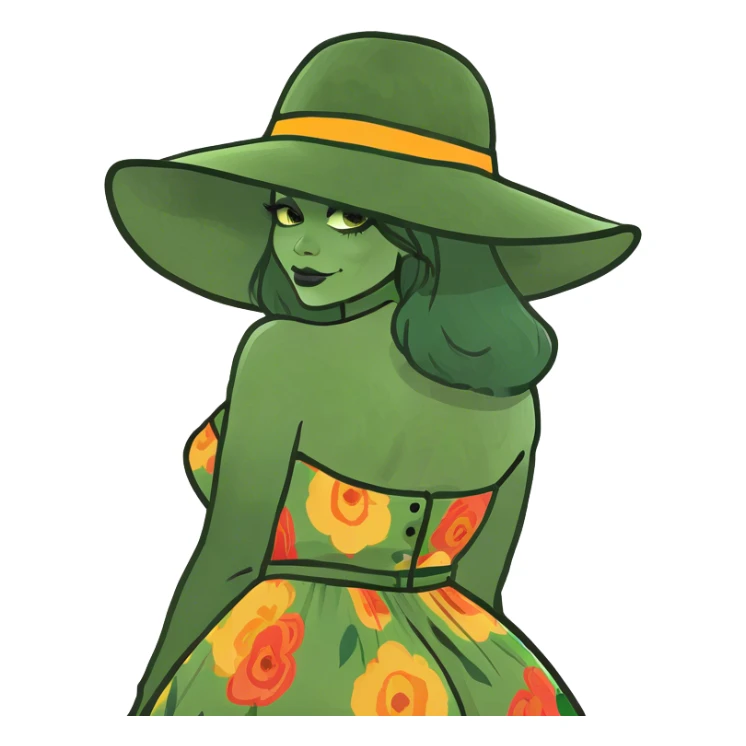 a woman with a big bum sticker