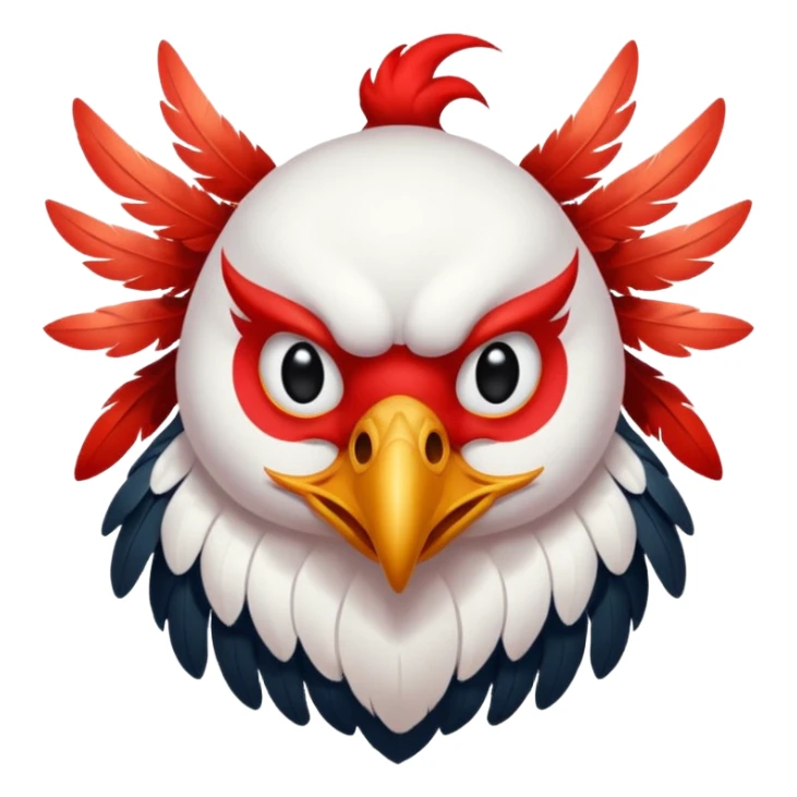 Tengu – Red-faced spirit with long nose and wings. sticker