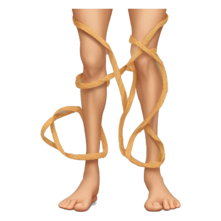 Rubber band on arms & legs sticker
