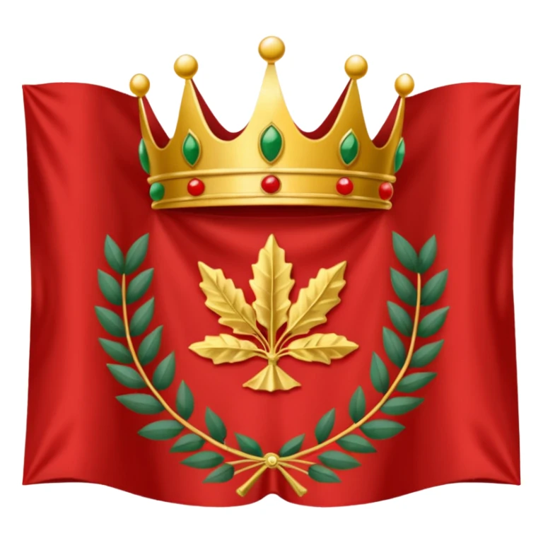 peux tu me générer le drapeau de l'empire romain en mode emoji drapeau basique avec une couronne de l'aurier et marquer SPQR au milieux sticker