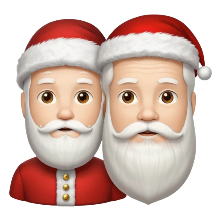 santa husband wife sticker