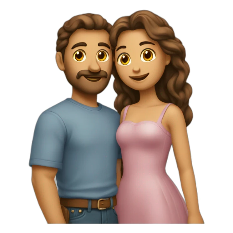 2 amoureux de la même couleur sticker