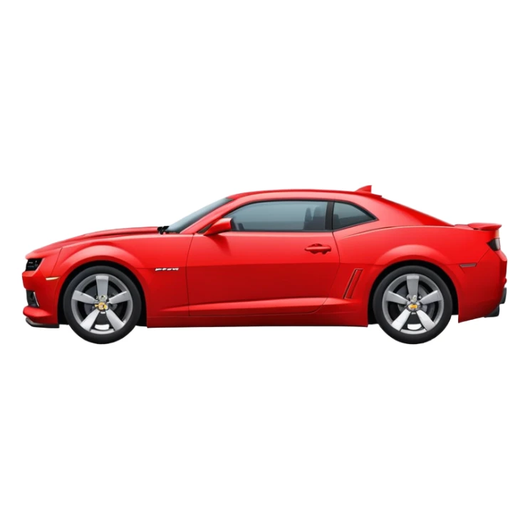 red minimalist Chevrolet Camaro sports car sticker