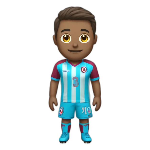 Trabzonspor stryped football jersey sticker
