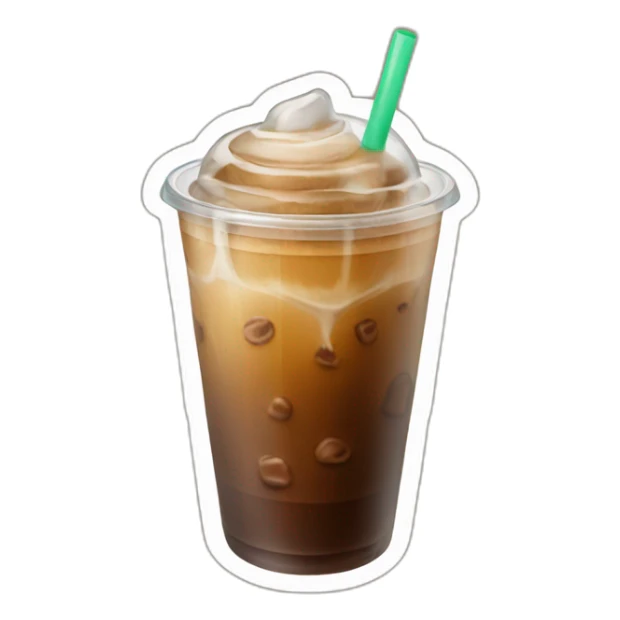 Iced coffee sticker