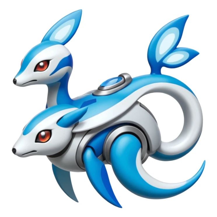Futuristic Meloetta-Inteleon-Buizel-Protogen-Pokémon-Digimon-Fakémon-fusion-hybrid-creature sticker