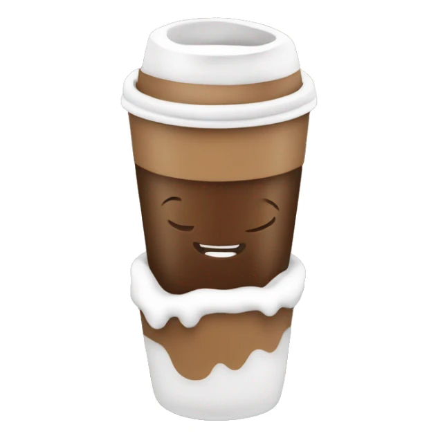 Coffee, comfort, warmth, cocoa, snow, winter, new year, warm clothes, New Year toys sticker