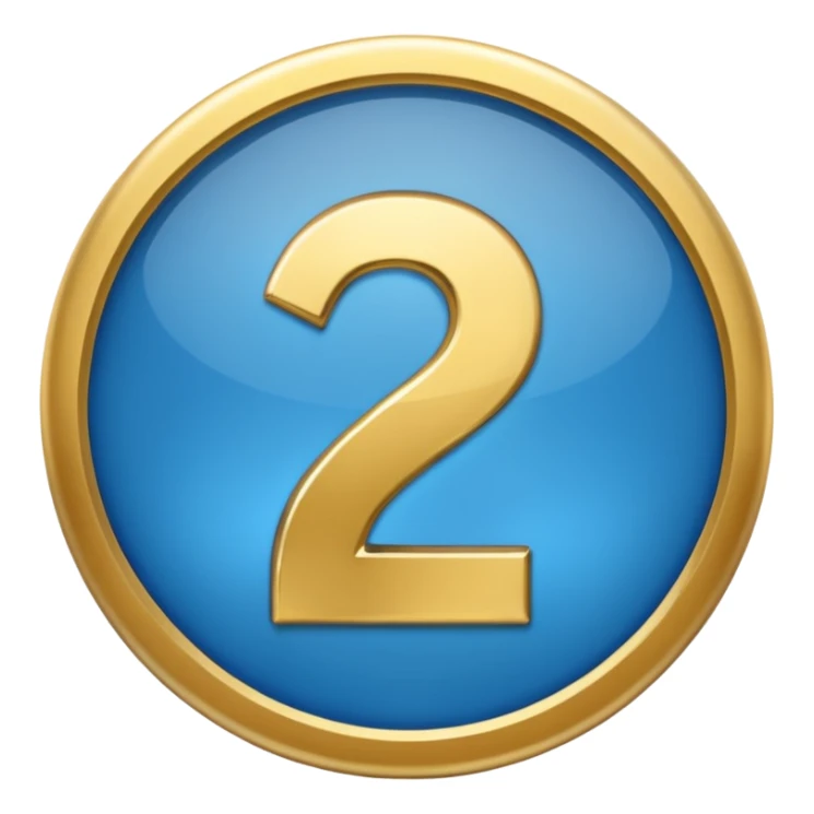 Create an emoji for squad number 2.
This is the best squad, with the most performance, power and knowledge

Make it like an iphone emoji
I want an emoji style to it sticker