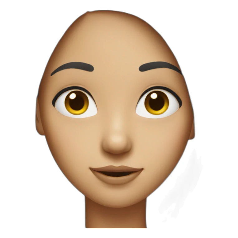 Girl with a big nose  sticker