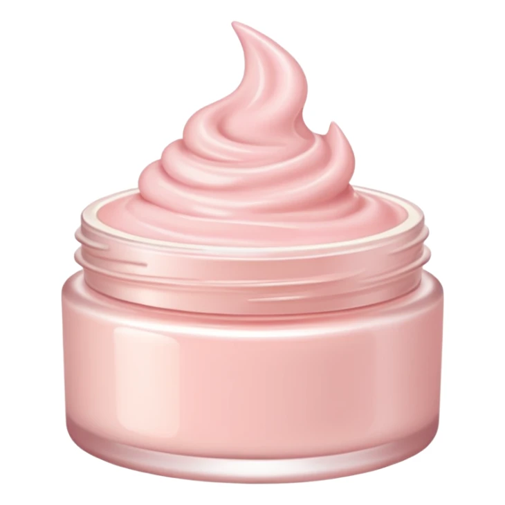 Aesthetic skincare light pink sticker