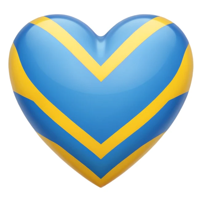 Ukrainian heart emoji sticker