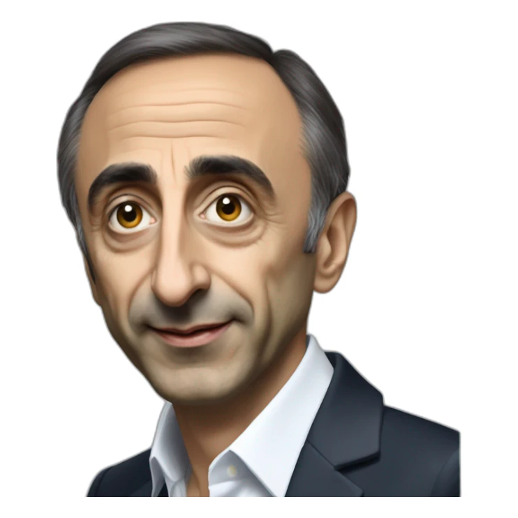 Éric Zemmour serrant la main à un africain sticker