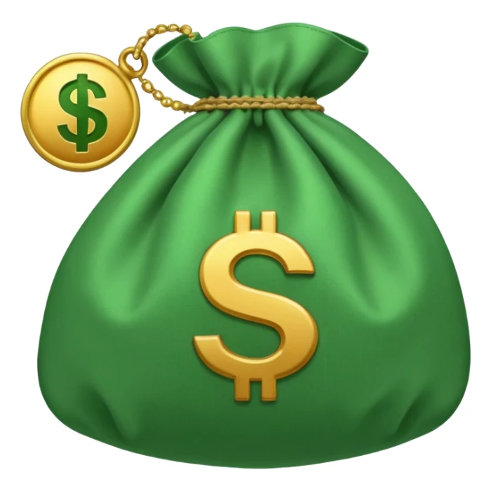 money bag emoji with £ sign sticker