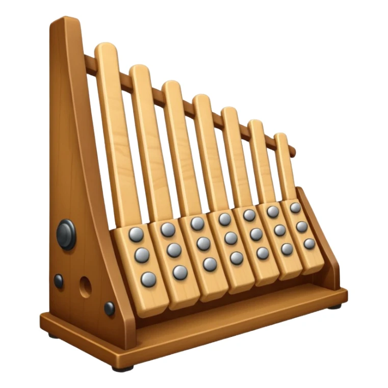 wooden glockenspiel instrument sticker