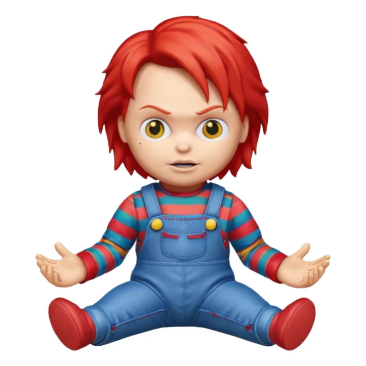 Un emojin de chuky sticker