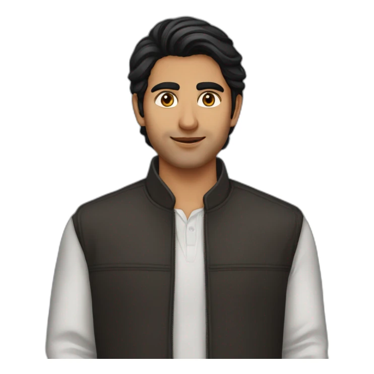 Saad Rahman, dark hair, bengali, man sticker
