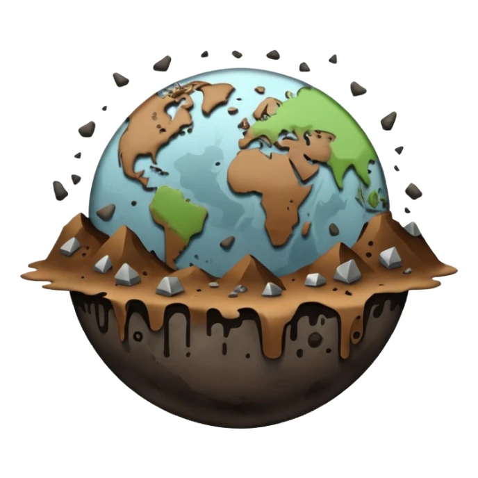 Pollution on earth and earth surface should seen more polluted   sticker