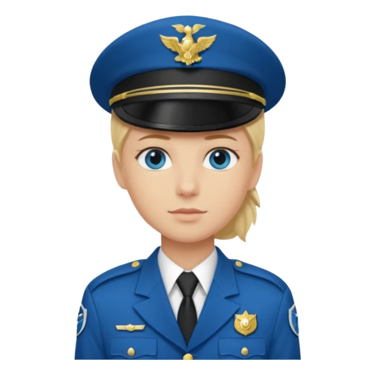 Blonde hair, blue eyed, SS officer sticker
