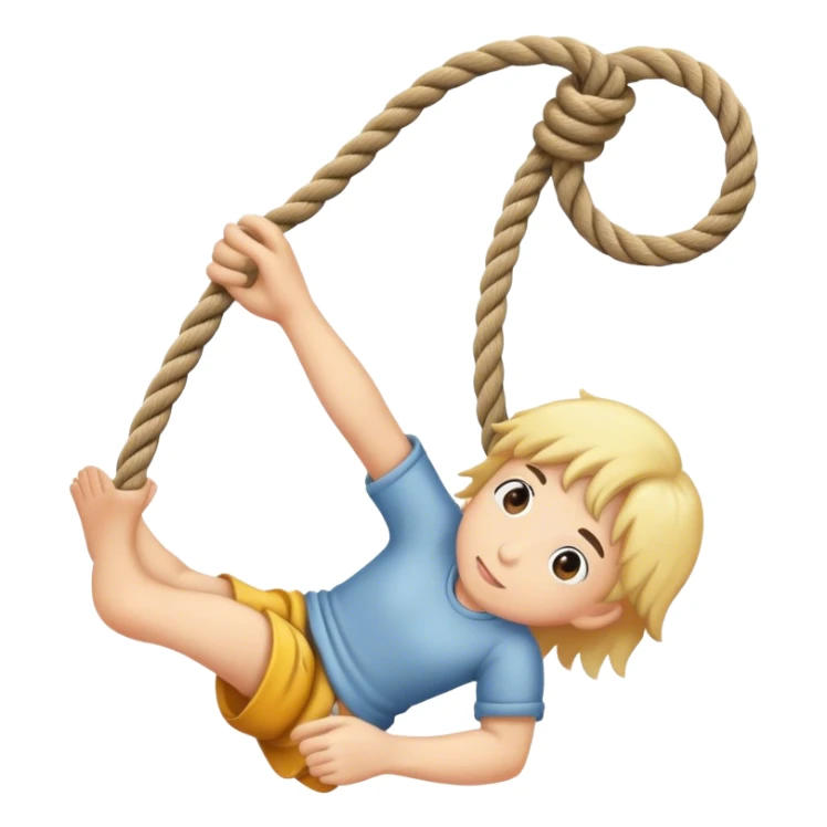 letting go of a rope  sticker