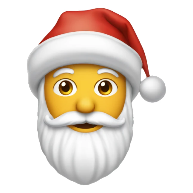 Santa who is wearing a big hat sticker