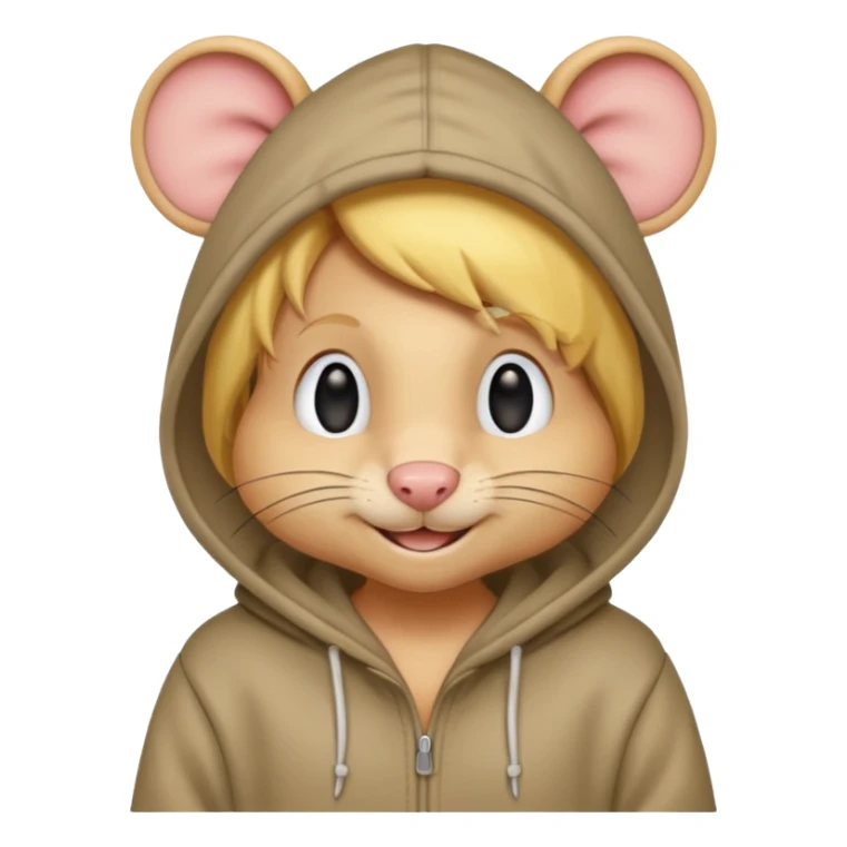 yellow haired mice with hoodie sticker