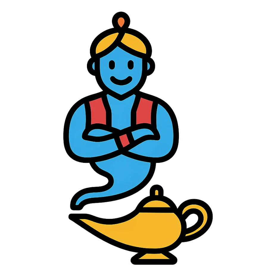 Djinn vodka taxi icon sticker