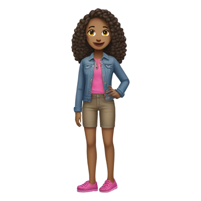 dress up girl wearing crocs sticker