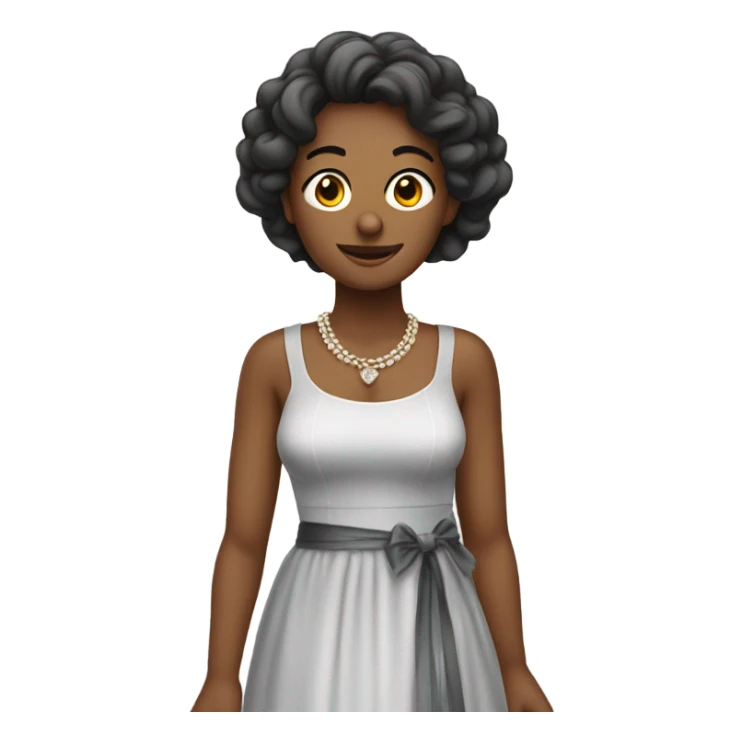 Var wearing a wedsing dress sticker