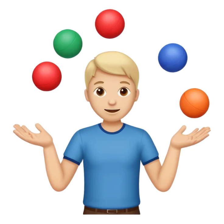 can some of the juggling balls faces (depicting customers and stakeholders) sticker