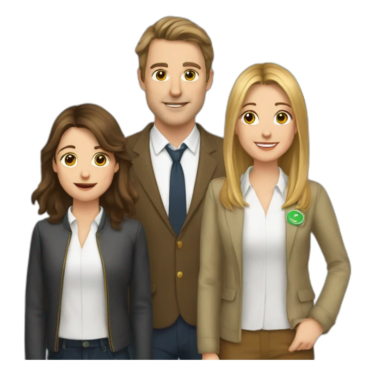 Jamie Tartt, Roy Kent, Keeley Jones  sticker