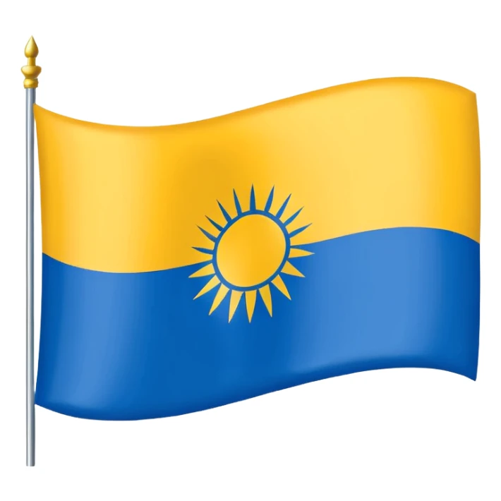 The flag of Kalmykia sticker