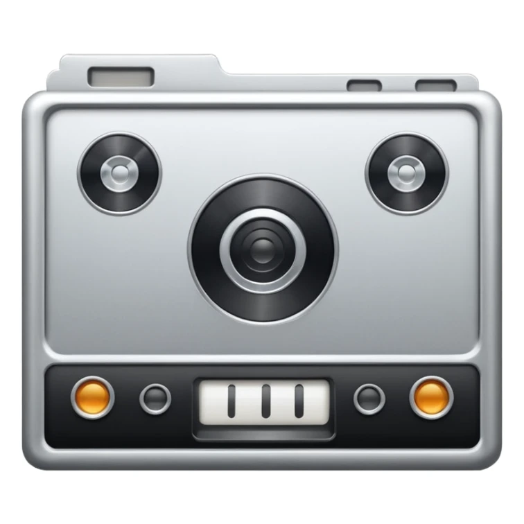 mac os icon physical film 60s recording sticker