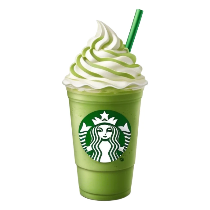 Starbucks green matcha Frappuccino sticker