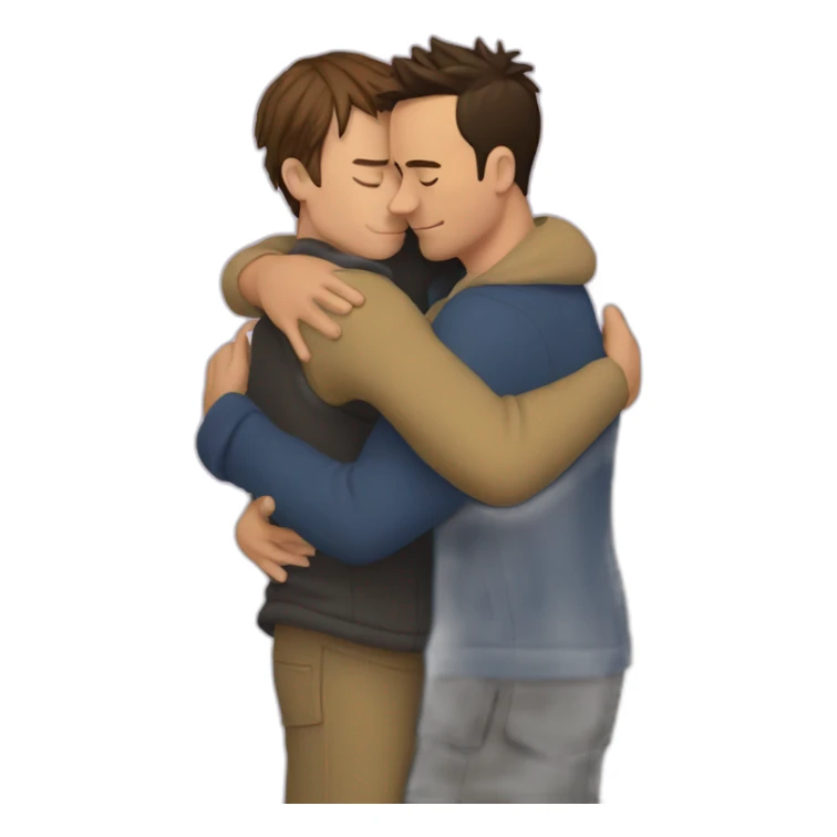 Chandler and joey last hug sticker