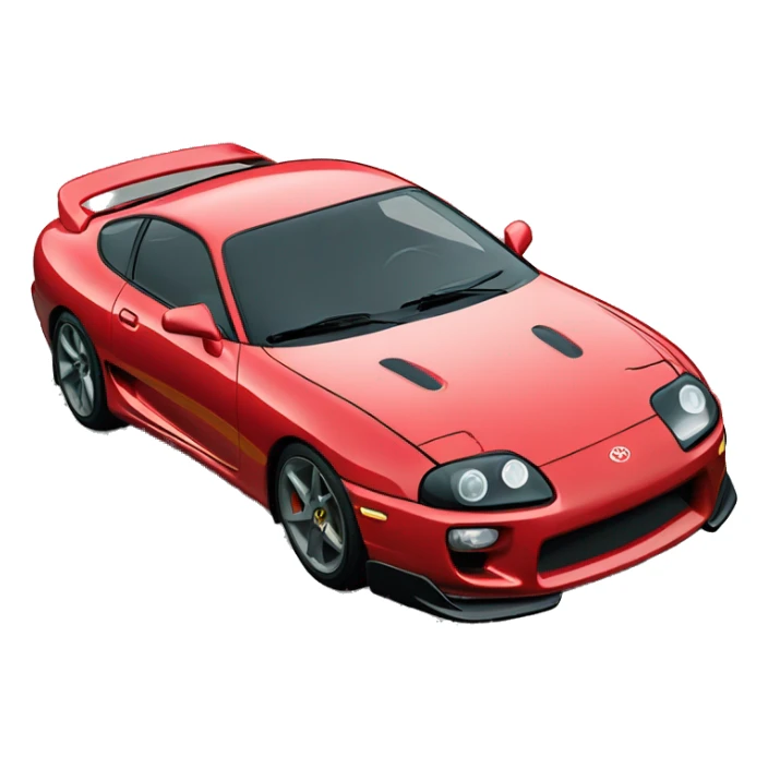 Toyota supra mk4 con caparazones de tortugas de ruedas sticker